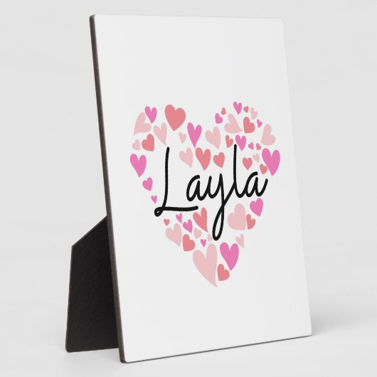 Ik hou van Layla Fotoplaat (Zijkant)