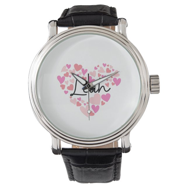 Ik hou van Leah Horloge (Voorkant)
