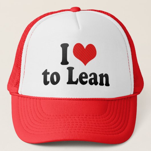 Ik hou van Lean Trucker Pet (Voorkant)
