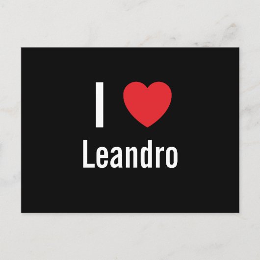Ik hou van Leandro Briefkaart (Voorkant)