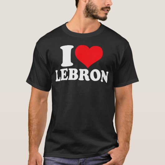 Ik hou van LeBron I Heart LeBron T-shirt (Voorkant)