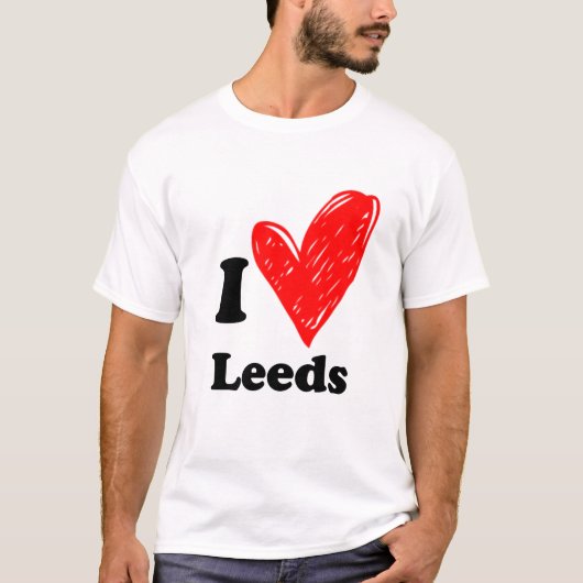 Ik hou van Leeds T-Shirt (Voorkant)