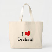 Ik hou van Leeland Grote Tote Bag (Voorkant)