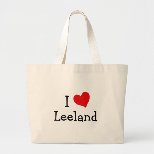 Ik hou van Leeland Grote Tote Bag (Voorkant)
