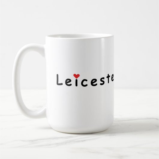 Ik hou van Leicester Koffiemok (Links)
