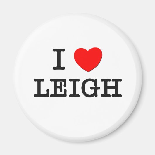 Ik hou van Leigh Magneet (Voorkant)