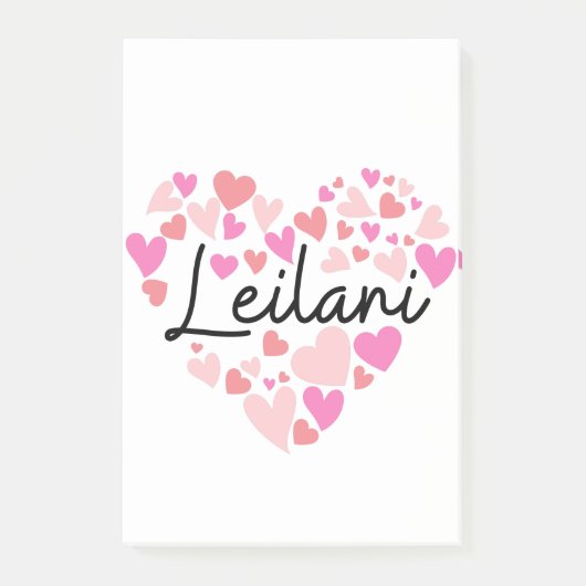 Ik hou van Leilani Post-it® Notes (Voorkant)