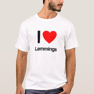 ik hou van lemmings t-shirt