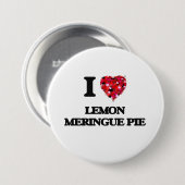 Ik hou van Lemon Meringue Pie Ronde Button 7,6 Cm (Voorkant /achterkant)