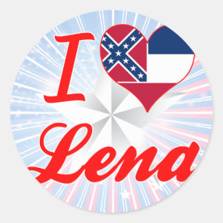 Ik hou van Lena, Mississippi Ronde Sticker