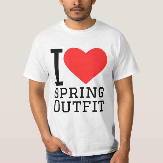 Ik hou van lente outfit t-shirt (Voorkant)