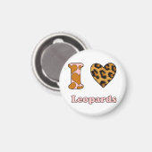 Ik hou van Leopards Magneet (Voorkant / Achterkant)