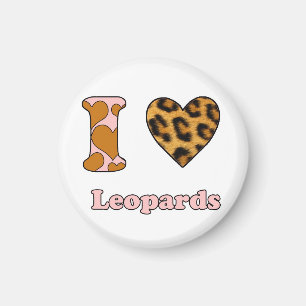 Ik hou van Leopards Magneet