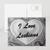 Ik hou van lesbiennes briefkaart (Voorkant / Achterkant)