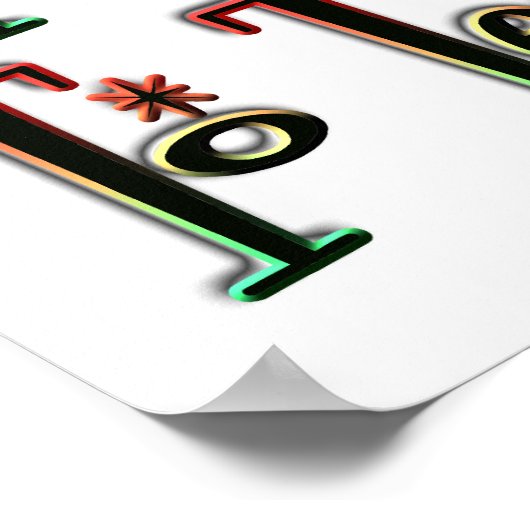 Ik hou van lesgeven poster (Hoek)