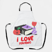 Ik hou van lesgeven schort (Voorkant)