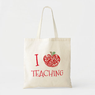 Ik hou van lesgeven tote bag