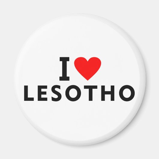 Ik hou van Lesotho land zoals harttoerisme toerism Magneet (Voorkant)