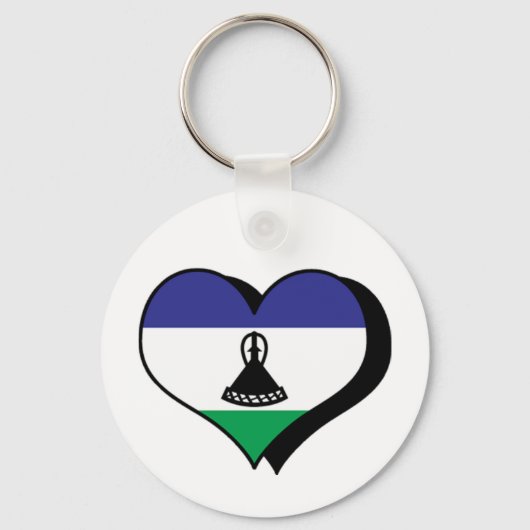 Ik hou van Lesotho Sleutelhanger (Voorkant)