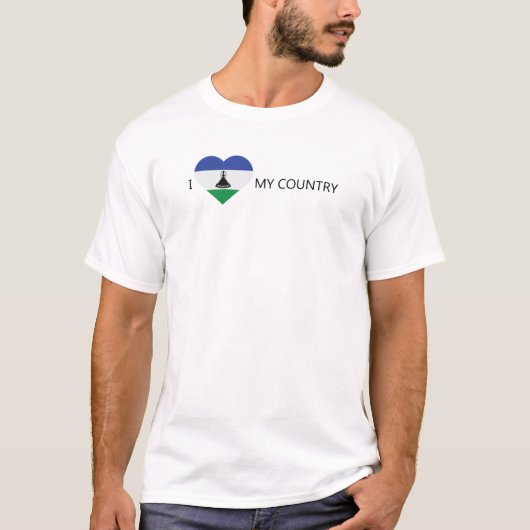 Ik hou van Lesotho T-shirt (Voorkant)