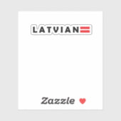Ik hou van Letland Sticker (Vel)