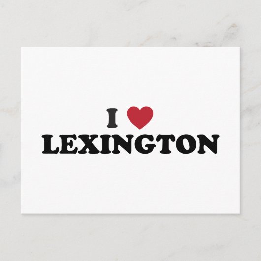 Ik hou van Lexington Kentucky Briefkaart (Voorkant)
