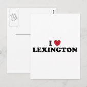 Ik hou van Lexington Kentucky Briefkaart (Voorkant / Achterkant)
