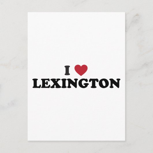 Ik hou van Lexington Kentucky Briefkaart (Voorkant)