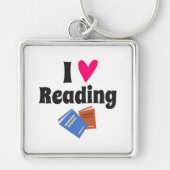 Ik hou van lezen design sleutelhanger (Voorkant)