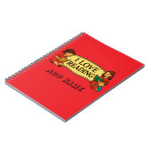 Ik hou van lezen drawstring boekentas notitieboek (Linkerzijde)