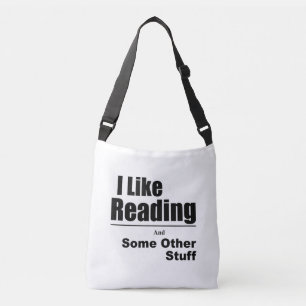 Ik hou van lezen. En nog wat andere dingen schoude Crossbody Tas