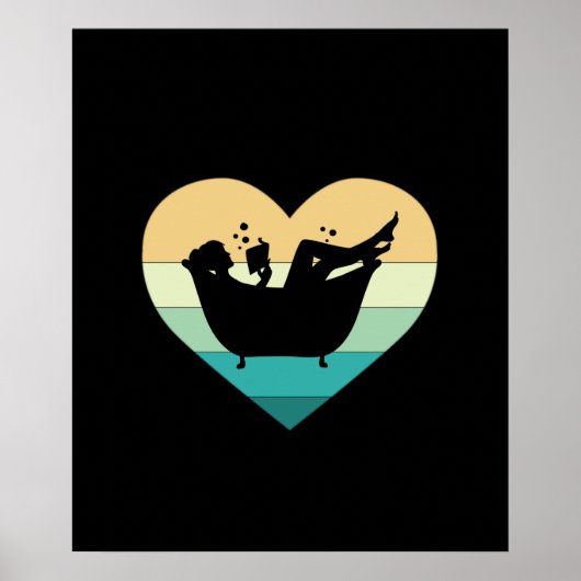 Ik hou van lezen in de Bathtub Poster (Voorkant)
