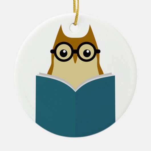 Ik hou van lezen keramisch ornament (Voorkant)