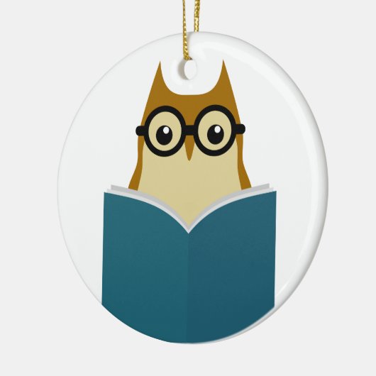 Ik hou van lezen keramisch ornament (Links)