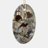 Ik hou van lezen keramisch ornament (Rechts)
