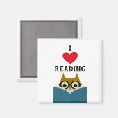 Ik hou van lezen magneet (Voorkant / Achterkant)