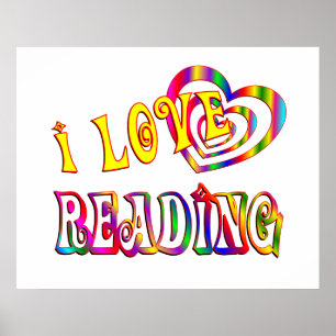 Ik hou van lezen poster