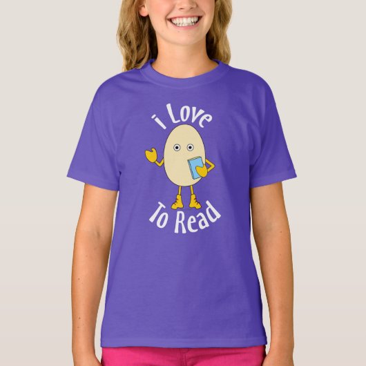 Ik hou van lezen t-shirt (Voorkant)