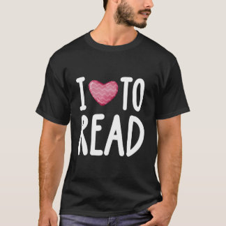 Ik hou van lezen voor lezende ratten en boekenworm t-shirt