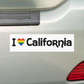 Ik hou van LGBT California Bumpersticker (Op auto)