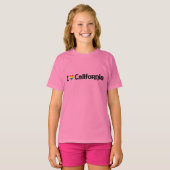 Ik hou van LGBT California State T-Shirt (Voorkant volledig)