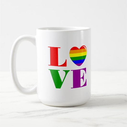 Ik hou van LGBT Koffiemok (Links)