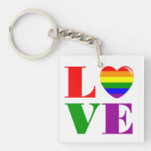Ik hou van LGBT Sleutelhanger (voorkant)