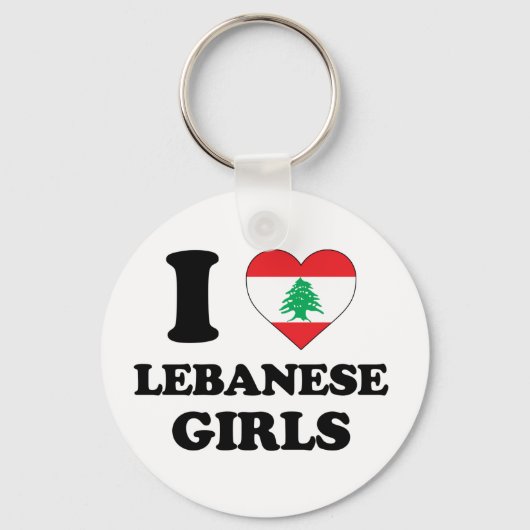 Ik hou van Libanese meisjes Sleutelhanger (Voorkant)