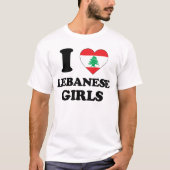 Ik hou van Libanese meisjes T-shirt (Voorkant)