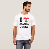 Ik hou van Libanese meisjes T-shirt (Voorkant volledig)