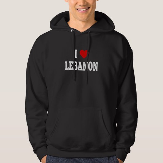 Ik hou van Libanon Hoodie (Voorkant)