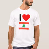 ik hou van libanon t-shirt (Voorkant)