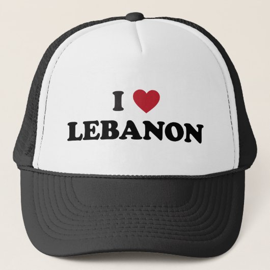 Ik hou van Libanon Trucker Pet (Voorkant)