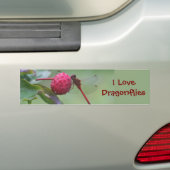 Ik hou van libellen Natuur Bumpersticker (Op auto)